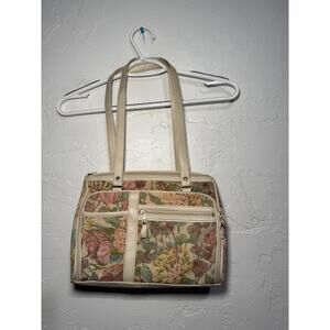 mitzi vintage floral canvas purse cottagecore grandmacore granny prairie peasant